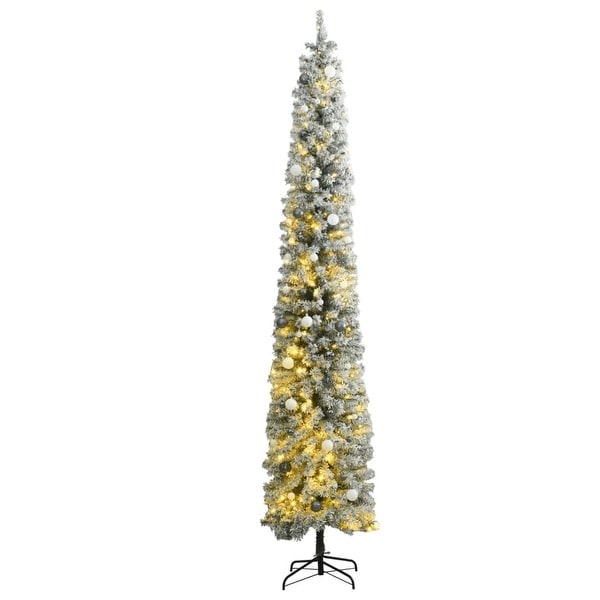 vidaXL Christmas Tree Decoration Artificial Slim Tree with Stand Green PVC