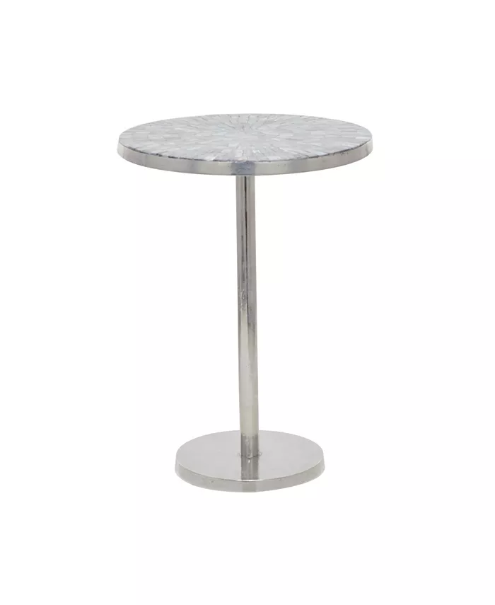 Rosemary Lane Aluminum Contemporary Accent Table