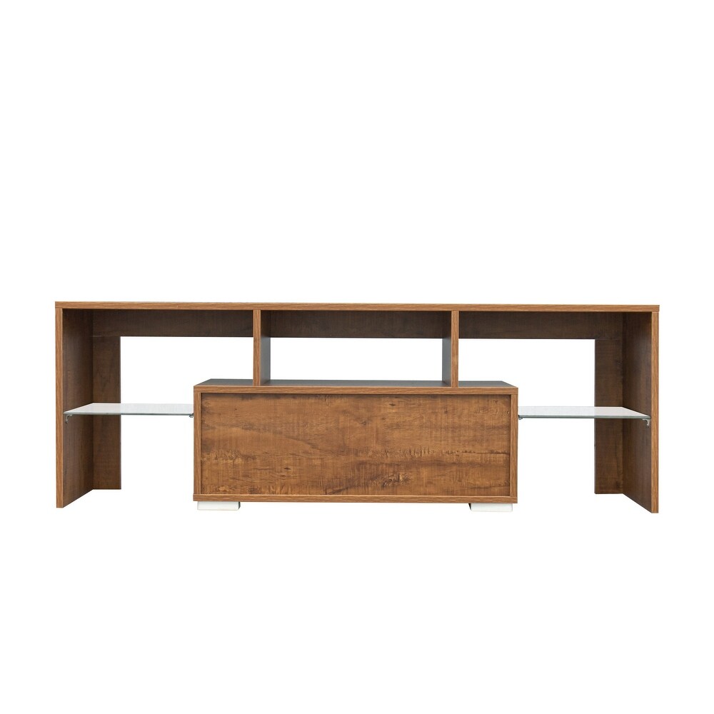 Wood TV Stand for Up to 55\