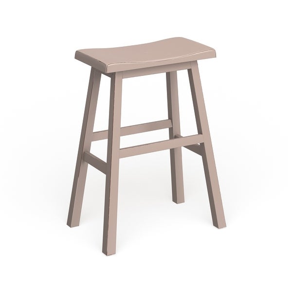 The Gray Barn Sennybridge Non-Swivel Grey Backless Counter Stool