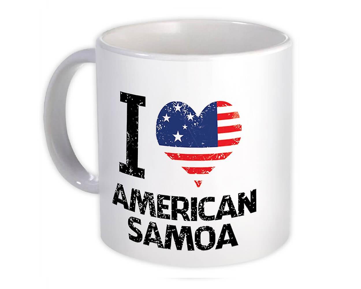 Gift Mug: I Love American Samoa Heart