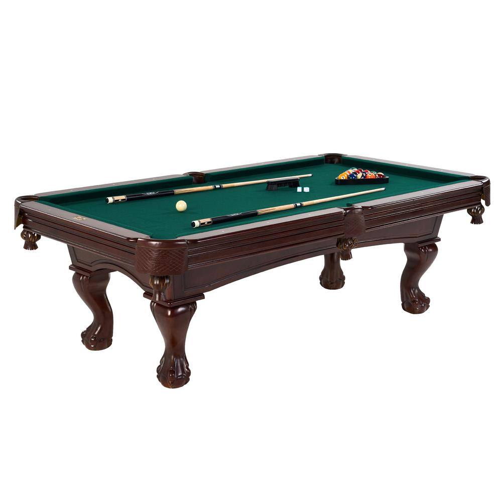 Barrington Premium 100 in. Slate-Tech Billiard Table Set with Canadian Maple Cues Rack Balls Brush and Chalk BL100Y22002