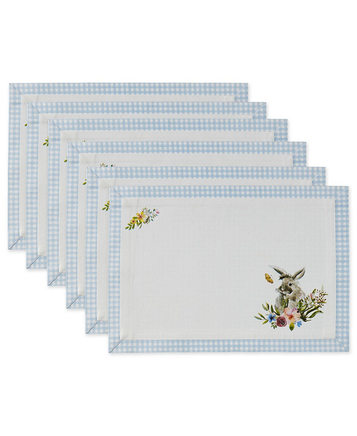 Design Imports Design Import Easter Bunny Printed Placemats Set of 6