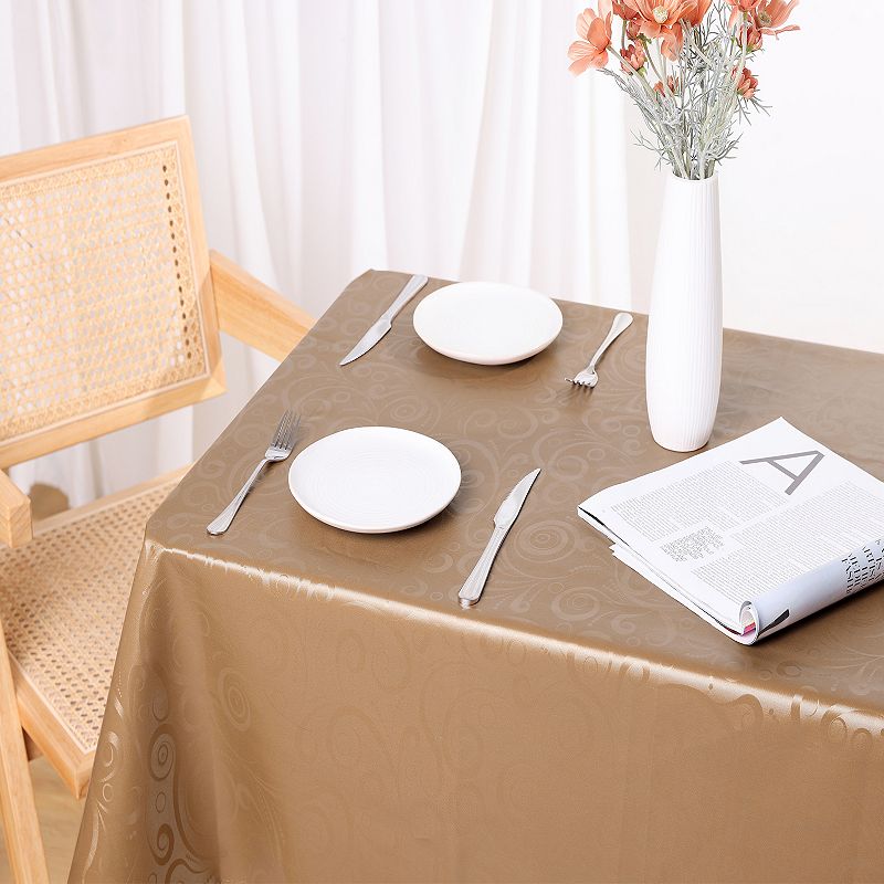 Rectangle Pvc Wrinkle-resistant Washable Suitable Restaurant Table Cover 1 Pc， 51 X 71