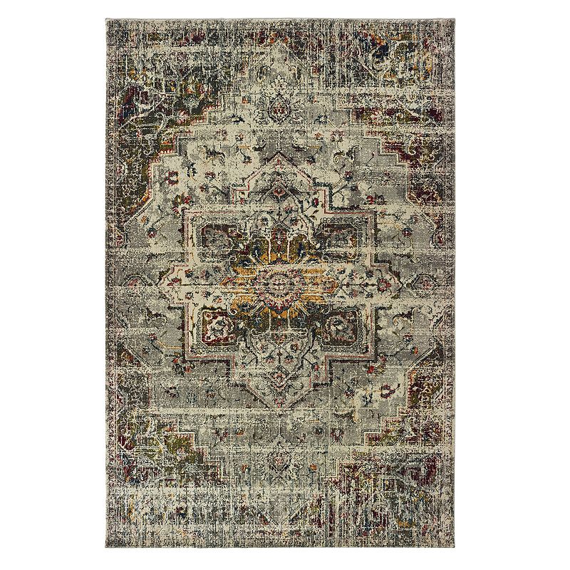 StyleHaven Marcus Distressed Medallion Rug