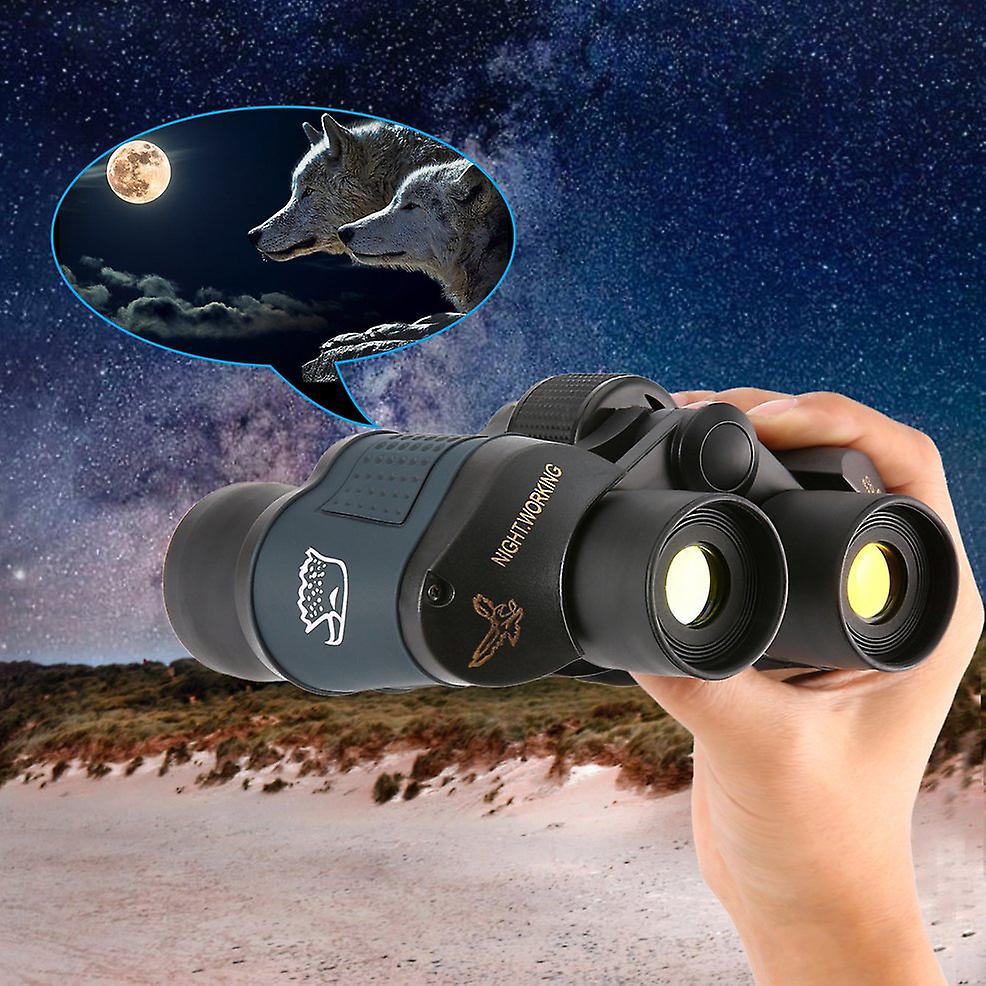 60x60 16000m Hd Hunting Binoculars Telescope Night Vision For Hiking Travel