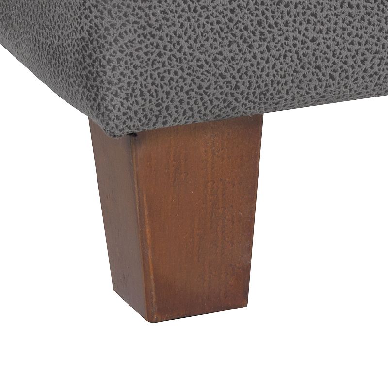 HomePop Faux Microsuede Storage Bench