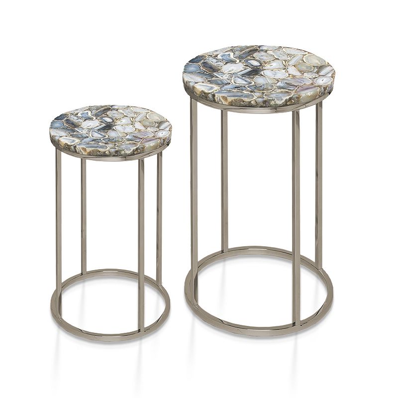 Steve Silver Co. Onyx Agate Top Nesting Table