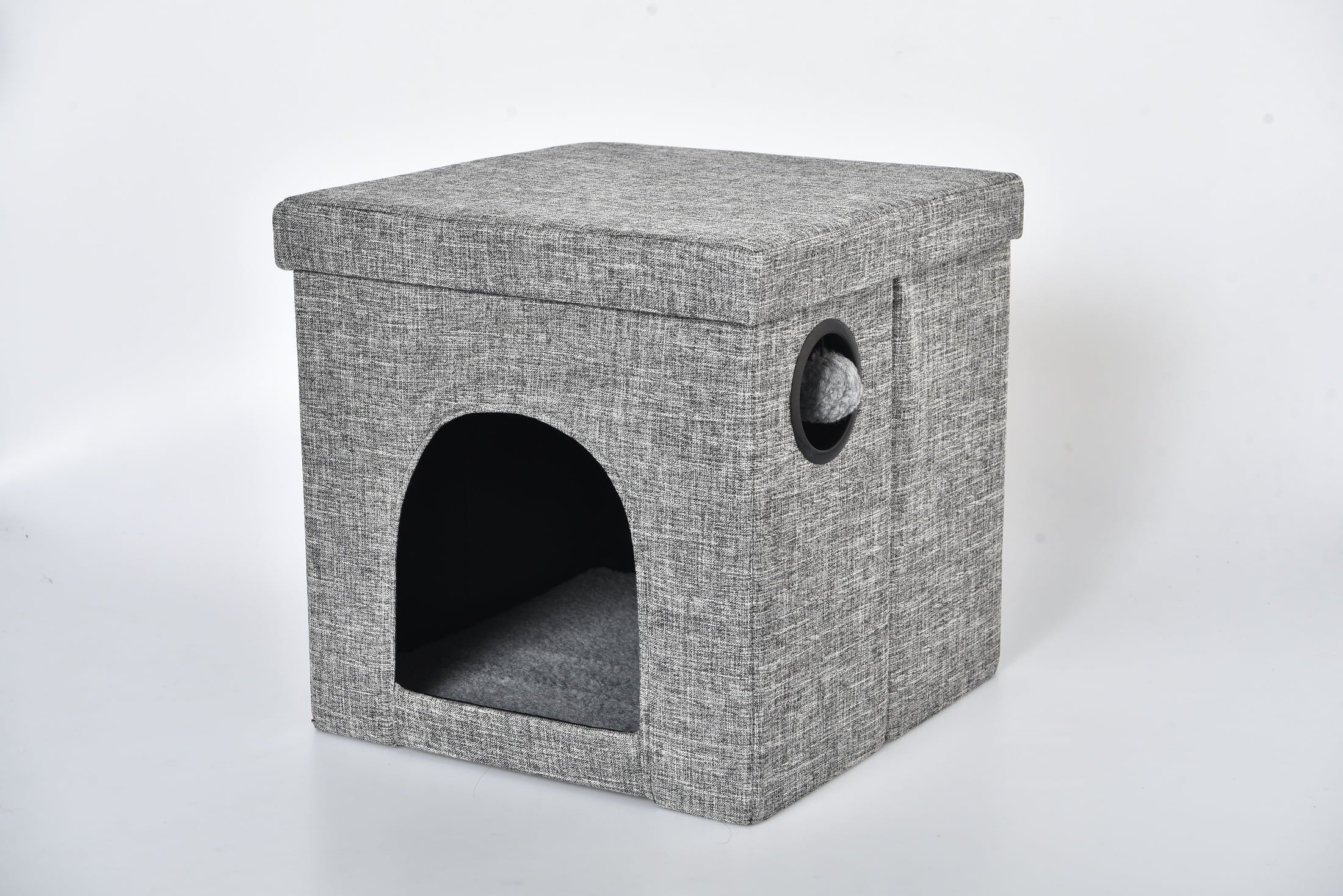 Vibrant Life Small Cat Cube Condo， Gray， 15