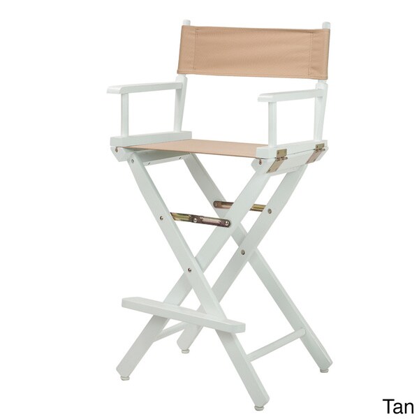 White Frame 30-inch Director's Chair