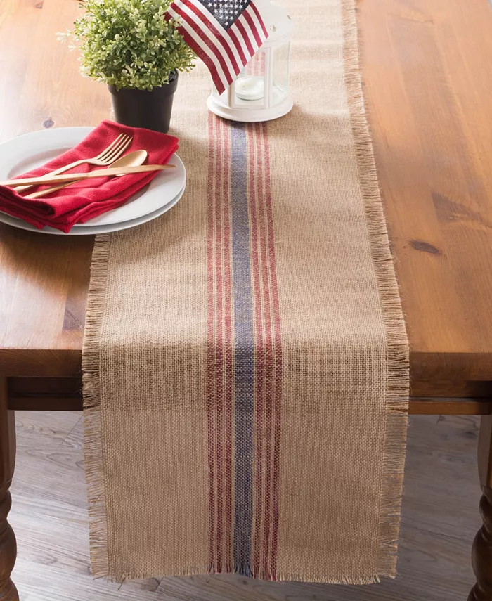 Design Imports Burlap Table Runner 14 x 72