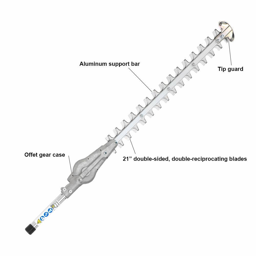 ECHO 21 in. Mid-Reach Hedge Trimmer Attachment for ECHO Gas or Battery Pro Attachment Series 99944200640