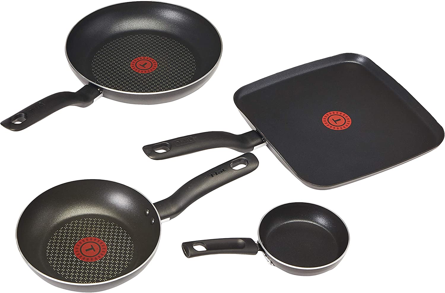 T-fal Initiatives Nonstick 20 Piece Pots And Pans Cookware Set， Black