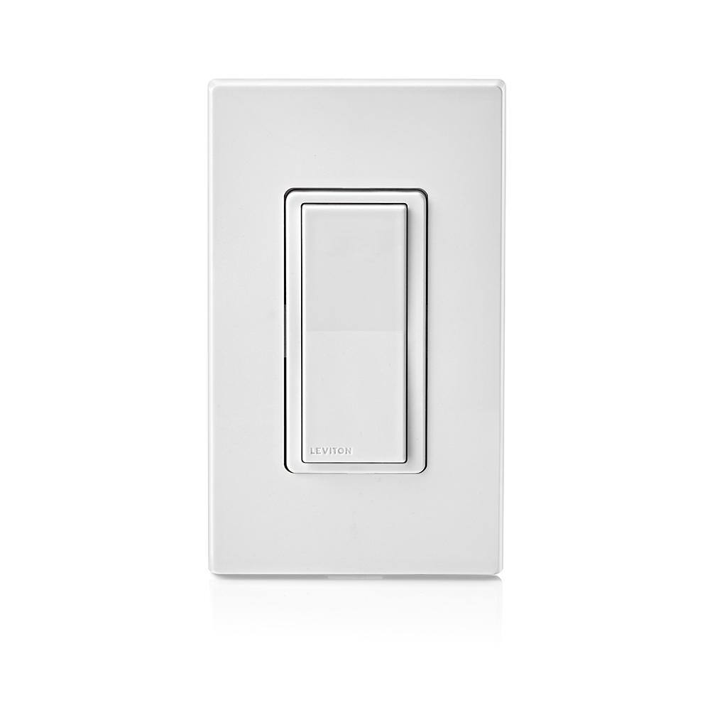 Leviton Decora Smart 15 Amp Wi-Fi Smart Rocker Light Switch with Alexa Google and HomeKit 2nd Gen White R02-D215S-1RW