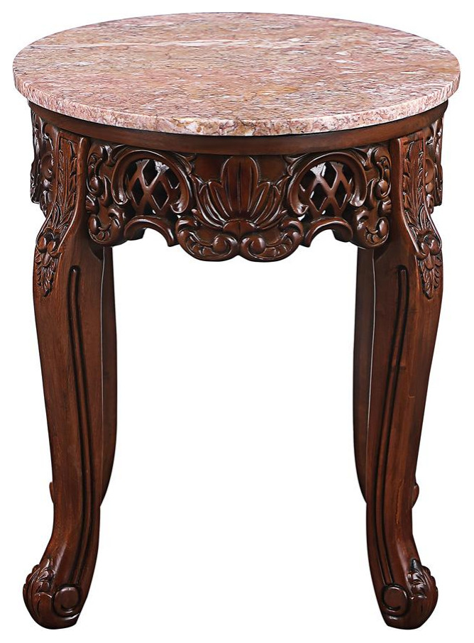 Design Toscano Chantret Marble Topped Side Table   Victorian   Side Tables And End Tables   by Kolibri Decor  Houzz