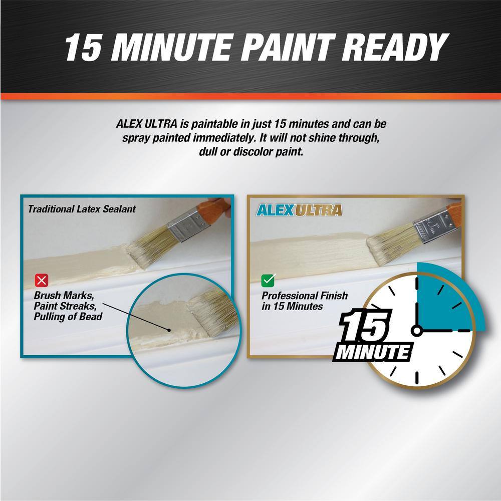 DAP Alex Ultra 10.1 oz. White Advanced Anti-Shrink Sealant 18200