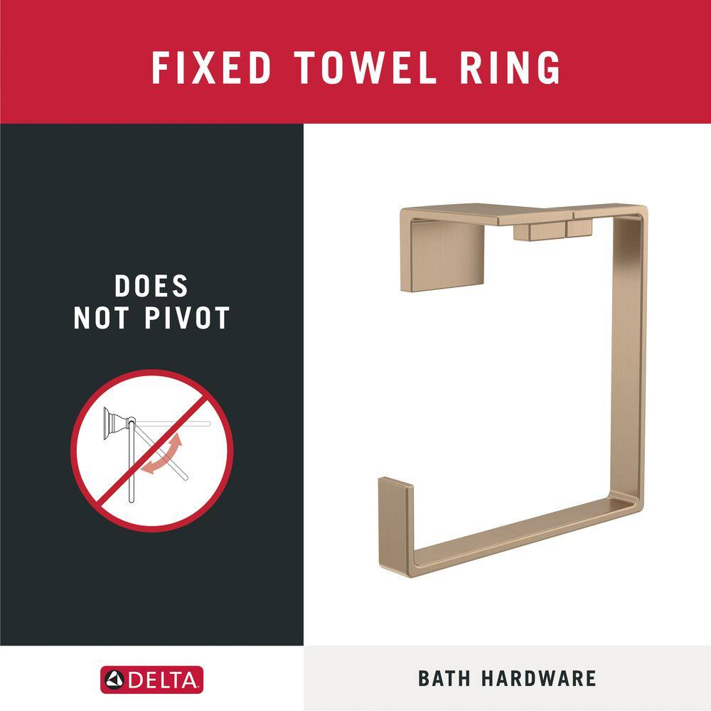 Delta Vero Open Towel Ring in Champagne Bronze 77746-CZ