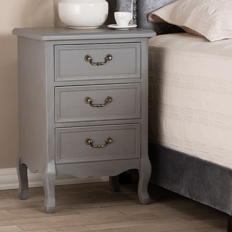 Baxton Studio Capucine Nightstand Table