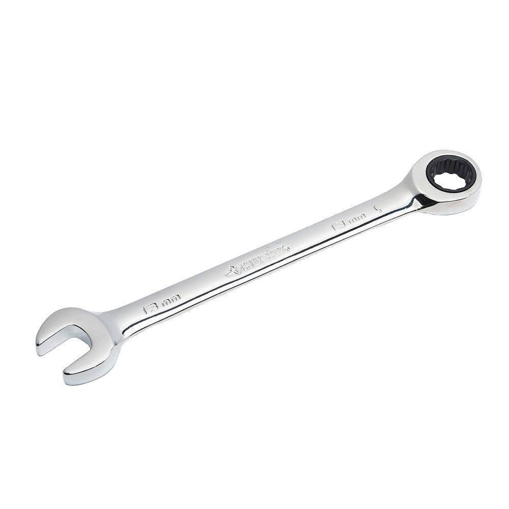 Husky 13 mm 12-Point Metric Ratcheting Combination Wrench HRW13MM