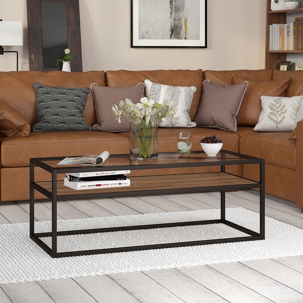 Carbon Loft Pontmercy Bronze/ Oak Coffee Table