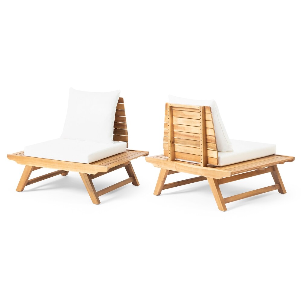 Sedona Outdoor Acacia Wood Chair (Set of 2) by Christopher Knight Home