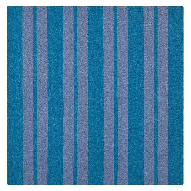 Safavieh Dhurries Bold Stripe Handwoven Flatweave Wool Rug - 6' Square