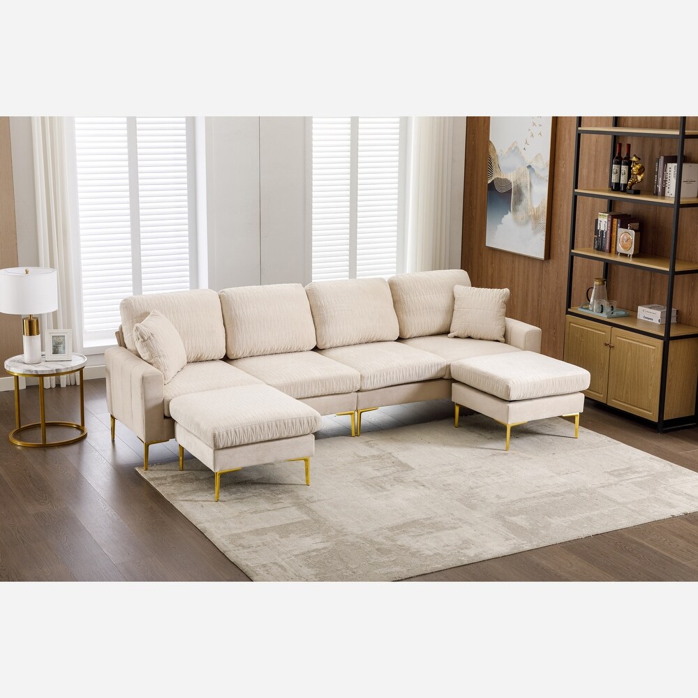 Modern U shape Sectional Sofa For Living Room