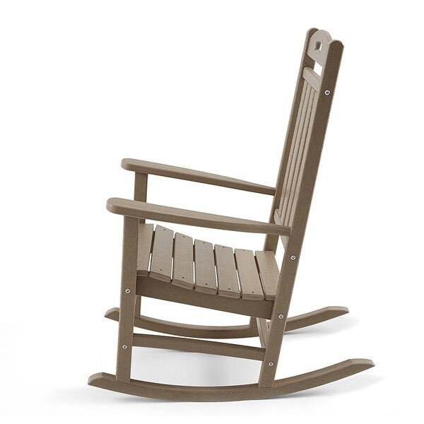 Polydun Outdoor Recycled Plastic Rocking Chair (Set of 2)