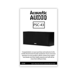 Acoustic Audio by Goldwood Center Channel Speaker 3-Way Home Theater Surround Sound PSC43