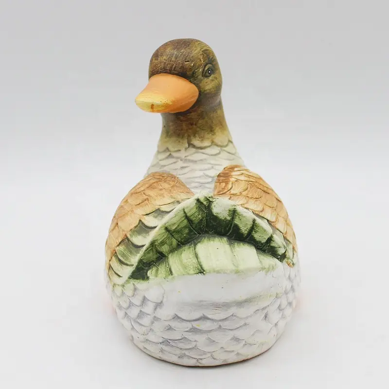 Factory custom wholesales garden animal duck ceramic garden outdoor ornament decoration