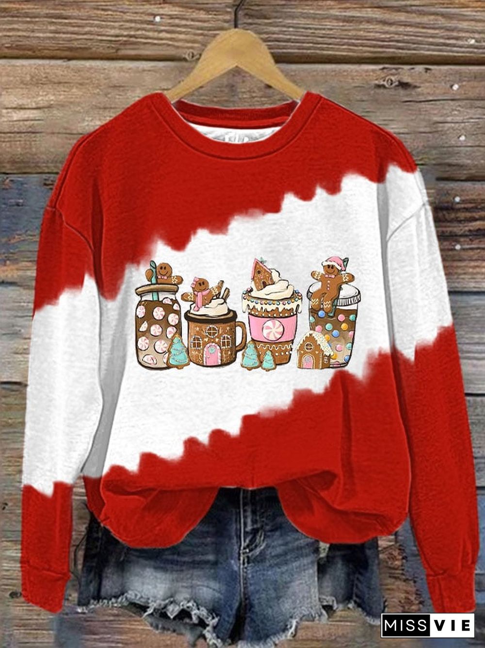 Women's Merry Christmas Print Sweatshirt