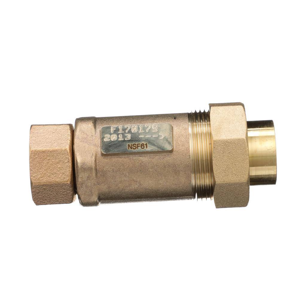 Zurn 1 in. Female Meter Union x 34 in. Female Union Dual Check Valve 1UFMX34UF-700XL