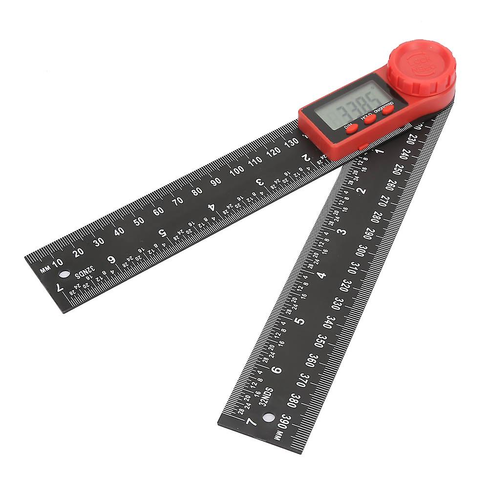 Carbon Fibre Multifunction Angle Finder Digital Protractor Ruler 360 Degrees 200mm