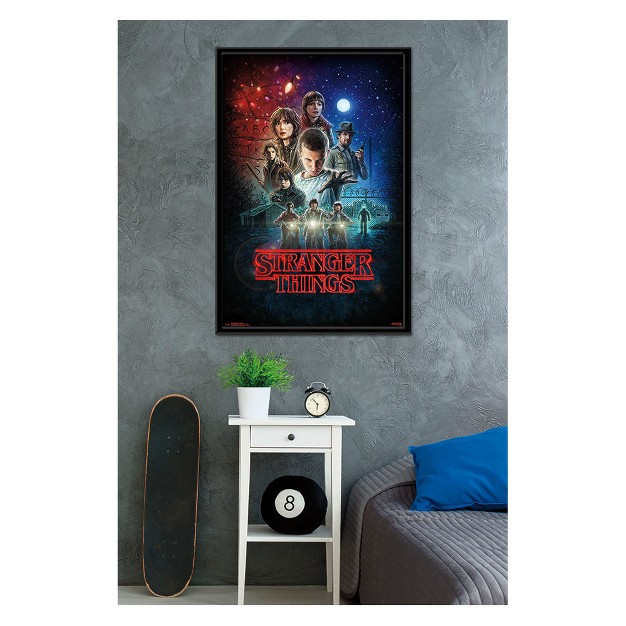 Stranger Things One Sheet Framed Poster Trends International