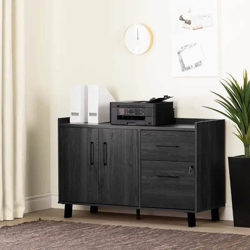 Kozack Dark Gray Credenza - South Shore