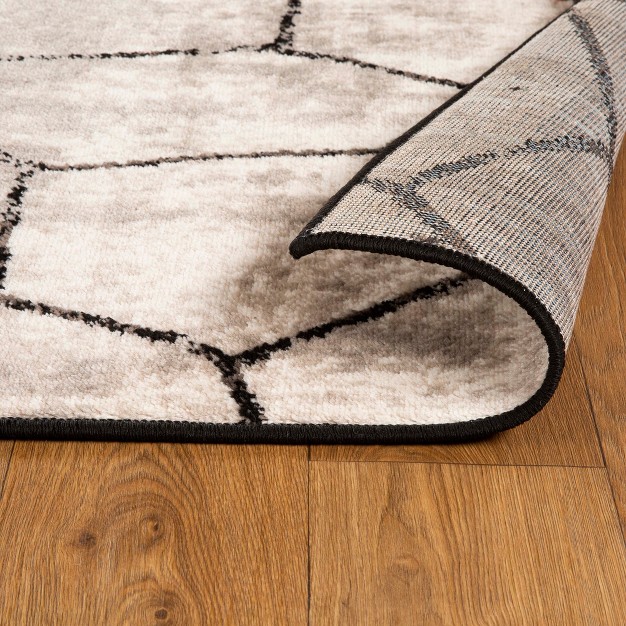 Contemporary Modern Geometric Cobblestone Indoor Runner Or Area Rug By Blue Nile Mills