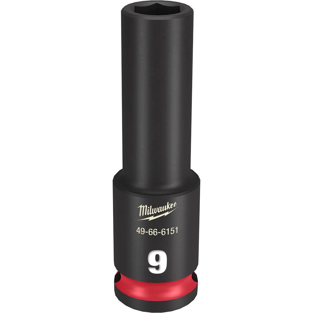 Milwaukee SHOCKWAVE Impact Duty Socket 3/8 Drive 9MM Deep 6 Point 49-66-6151 from Milwaukee