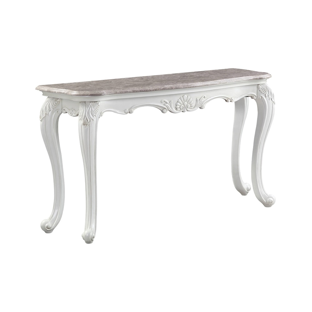 ACME Ciddrenar Sofa Table in Beige and White