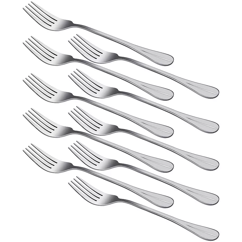 Restaurant Dinner Metal Tableware Flatware Serving Fork 7 Long 10Pcs