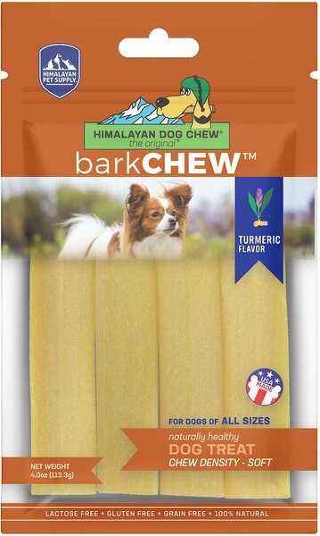 Himalayan Pet Supply barkCHEW Turmeric Jerky Dog Treats， 4.5-oz bag