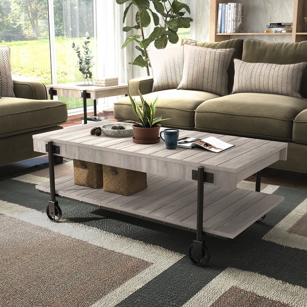 Hyssop Industrial 47-in Coffee Table by Furniture of America