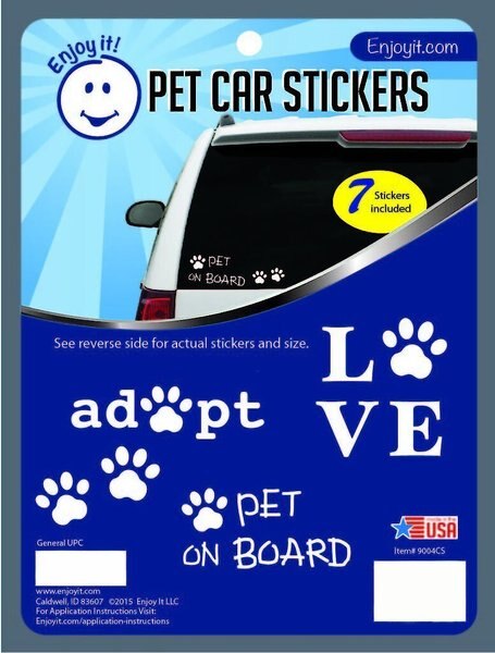 Enjoy It Assorted Pet Car Stickers