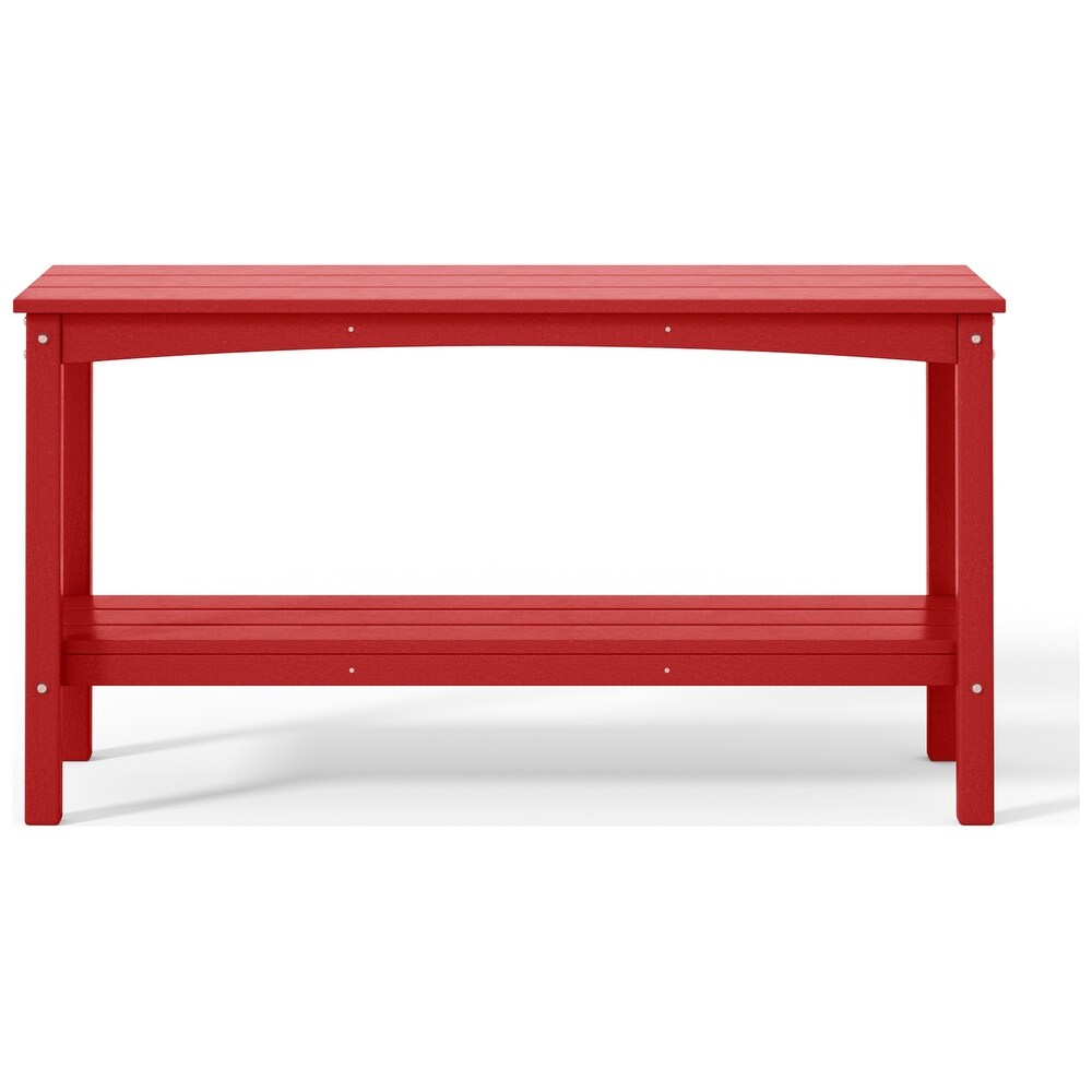 POLYTRENDS Laguna  Weather Poly Outdoor Console Table �C Two Shelf