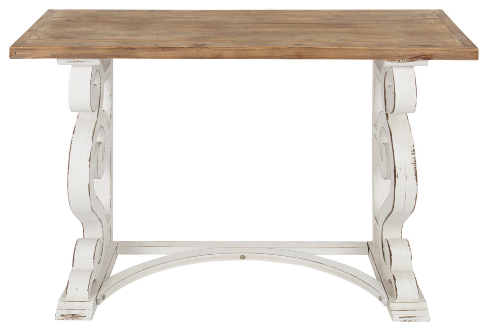 Kate and Laurel Wyldwood Country French Solid Wood Console Table   French Country   Console Tables   by Uniek Inc.  Houzz