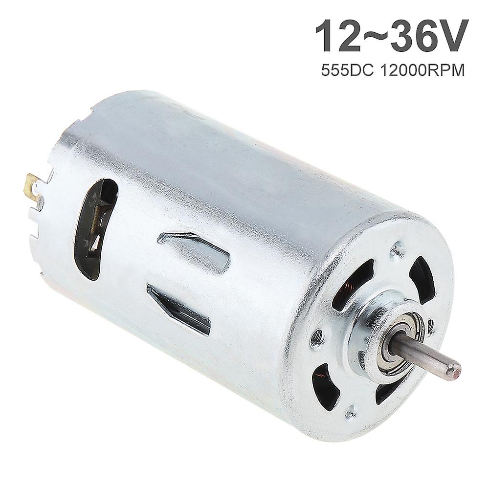 Born Pretty 12-36v 555 Dc Motor 3500-12000rpm High-speed Large Torque Ball Bearing Electric Motors For Diy Model Small Drill Micro Machine