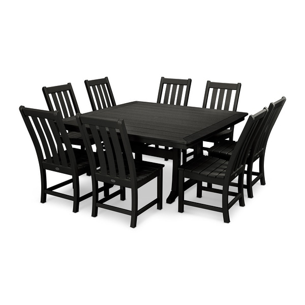 POLYWOOD Vineyard 9Piece Outdoor Dining Table Set