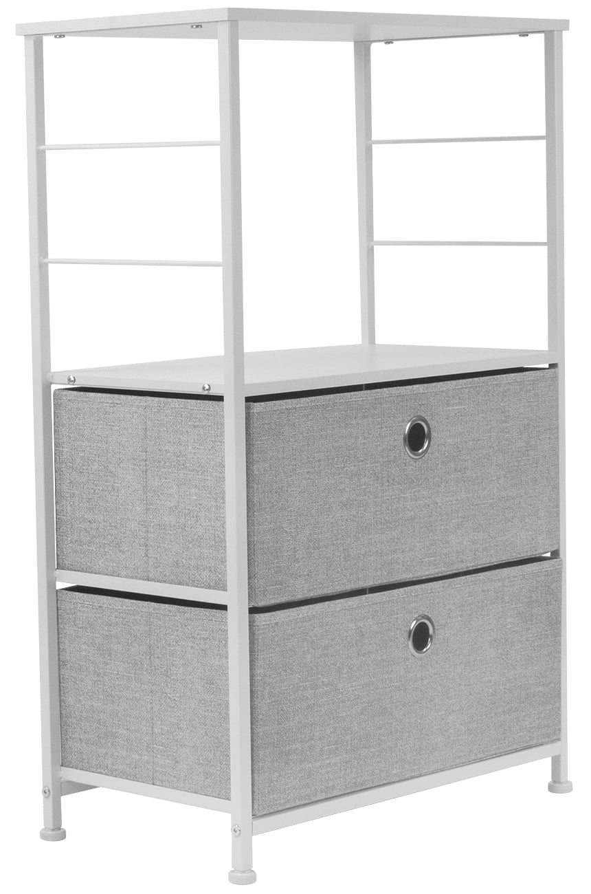 2 Drawers Table Dresser - White