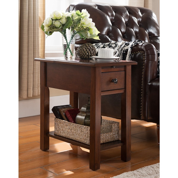 Copper Grove Ballingall Contemporary Espresso Side Table