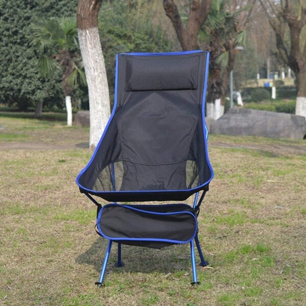 Folding Beach Camping Chair Outdoor Fishing Portable Backpack Seat