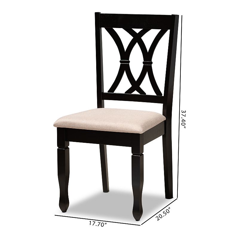 Baxton Studio Reneau Dining Chair 2-piece Set